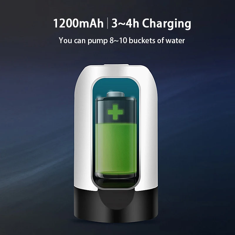 Water Bottle Pump Charging Automatic Electric Water Dispenser Pump Bottle Water Pump One Click Auto Switch Drinking Dispenser 4