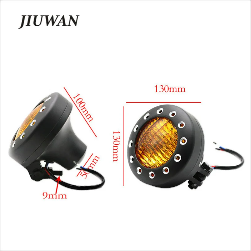 

1pc 12V Motorcycle Universal Front Headlight Halogen Headlamp Lighting Accessories for Harley Chopper Cruiser Honda Bmw Yamaha
