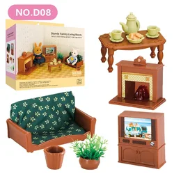 Deluxe Dollhouse Miniature Furniture Set (Living Room Furnitur)