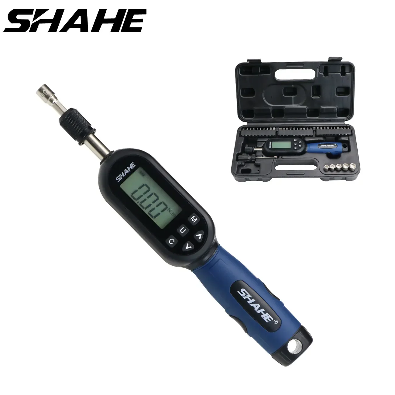 SHAHE New Digital Torque Screwdriver adjustable torque screwdriver wrench one quarter inch drive screwdriver torque wrench set