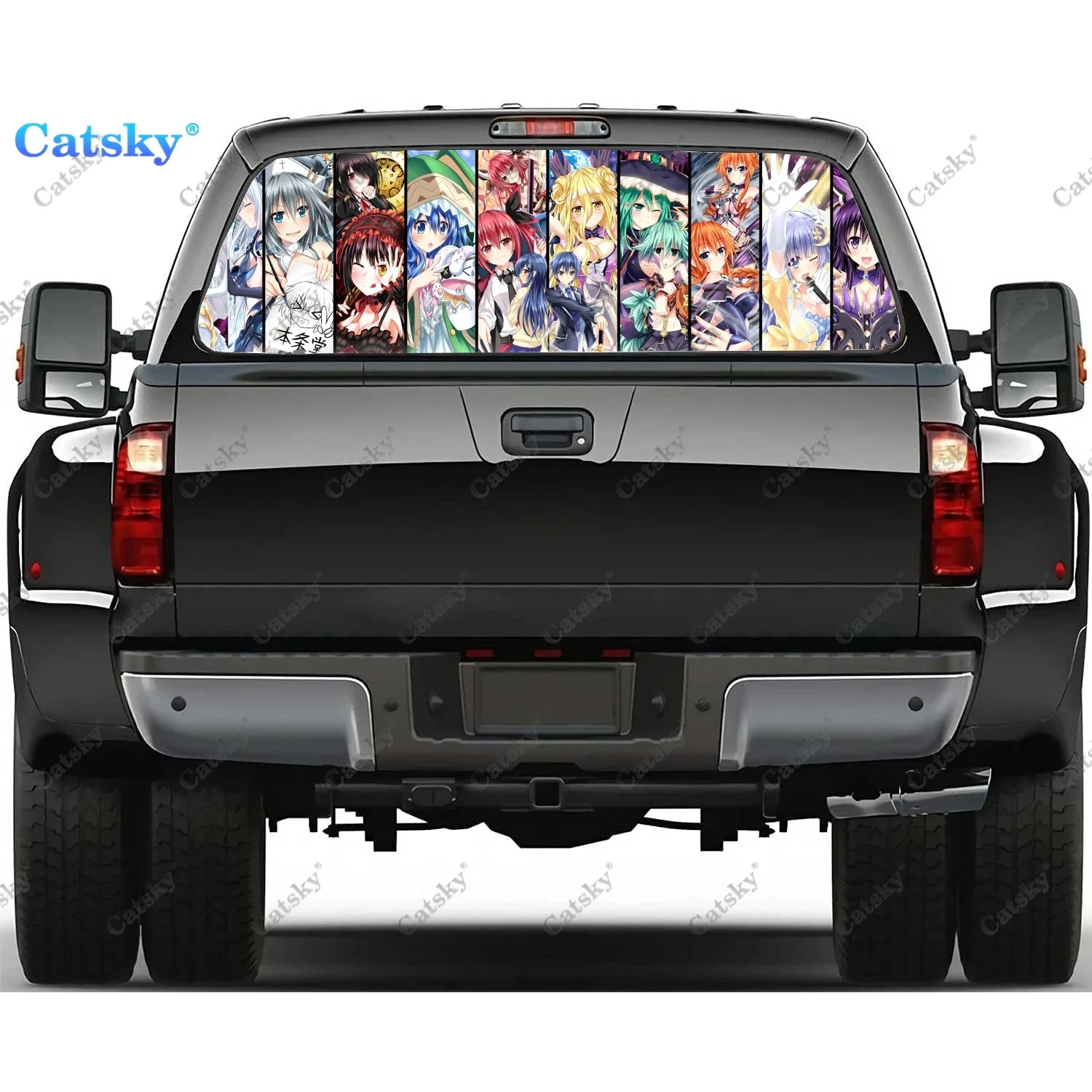 

Date A Live Rear Window Automotive Decals and Graphics Rear Window Decals for Trucks, Car Window Decal Sticker Vinyl