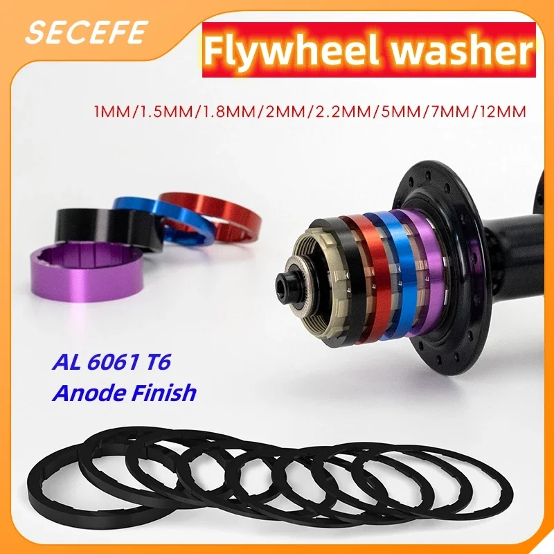 Bike Cassette Gasket Freehub Body freewheel Washer Freewheel Spacers Bicycle Hub Washer For Adjusting Bike Flywheel washer bicycle cassette bike freewheel bicycle parts