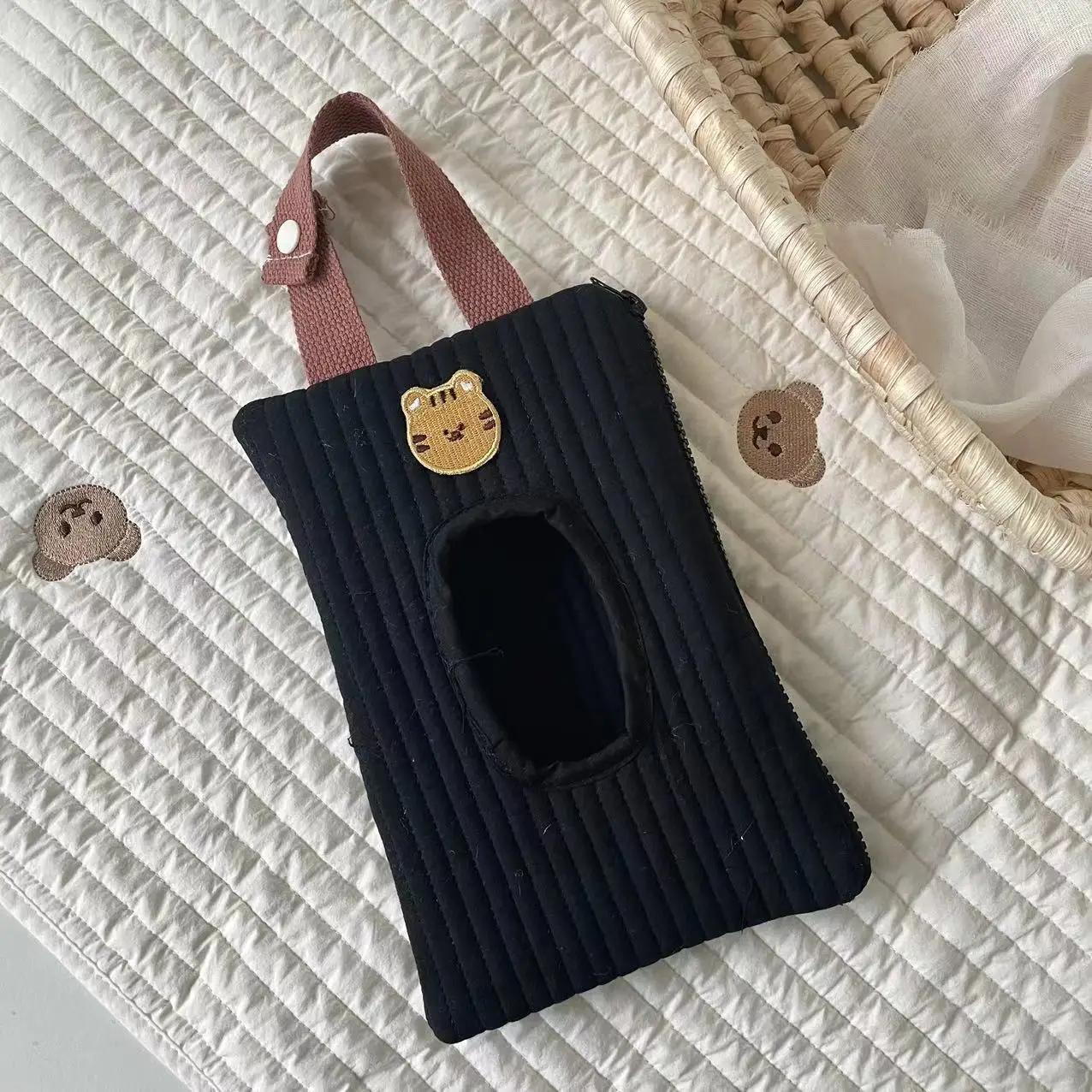 Kinderwagen Zubehör Feucht tücher Fall Taschentuch Box Reise Auto tragbare Aufbewahrung tasche Handtuch bezug Neugeborene Hänge tasche für Wagen neu – Detail 17