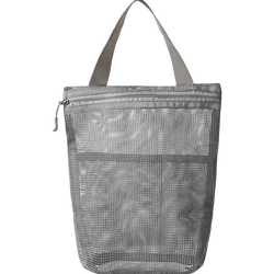 Compact Portable Toiletry and Makeup Organizer with Convenient Handle (Light Grey)