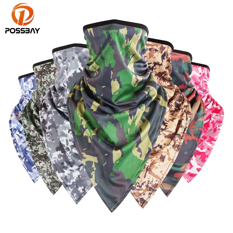 

POSSBAY Man Motorcycle Half Face Mask Biker Cycling Faceshield Scooter Qucik Dry Scarf Face Mask Motor Balaclava