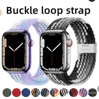 Bracelet tressé Solo Loop pour Apple Watch Ultra 2, 49mm, 45mm, 44mm, 40mm, 41mm, 42mm, 46mm, série 7, 3, SE, 8, 9, 10, 11 6
