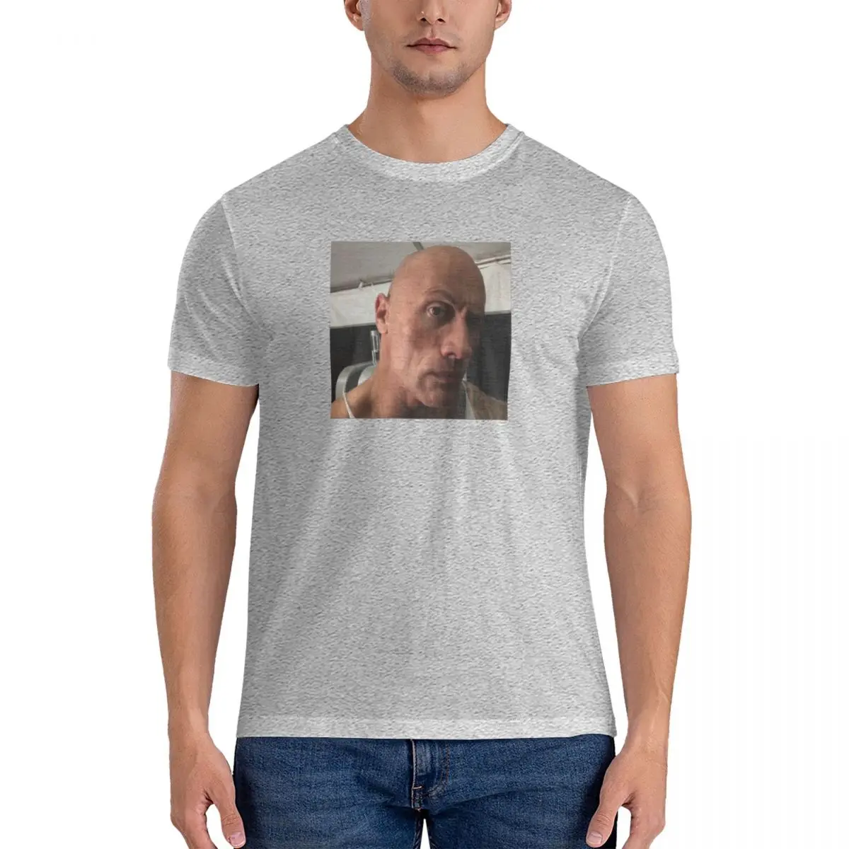 Dwayne The Rock Johnson eyebrow raise meme T-Shirt Short t-shirt Blouse  tshirts for men - AliExpress