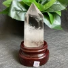Natural Stone Clear Quartz Tower Home Decoration Rock White Crystal Wand Point Rough Polished Obelisk Healing 5