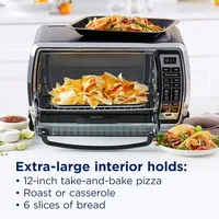 Toaster Oven | Digital Convection Oven, Large 6-Slice Capacity, Black/Polished Stainless 2