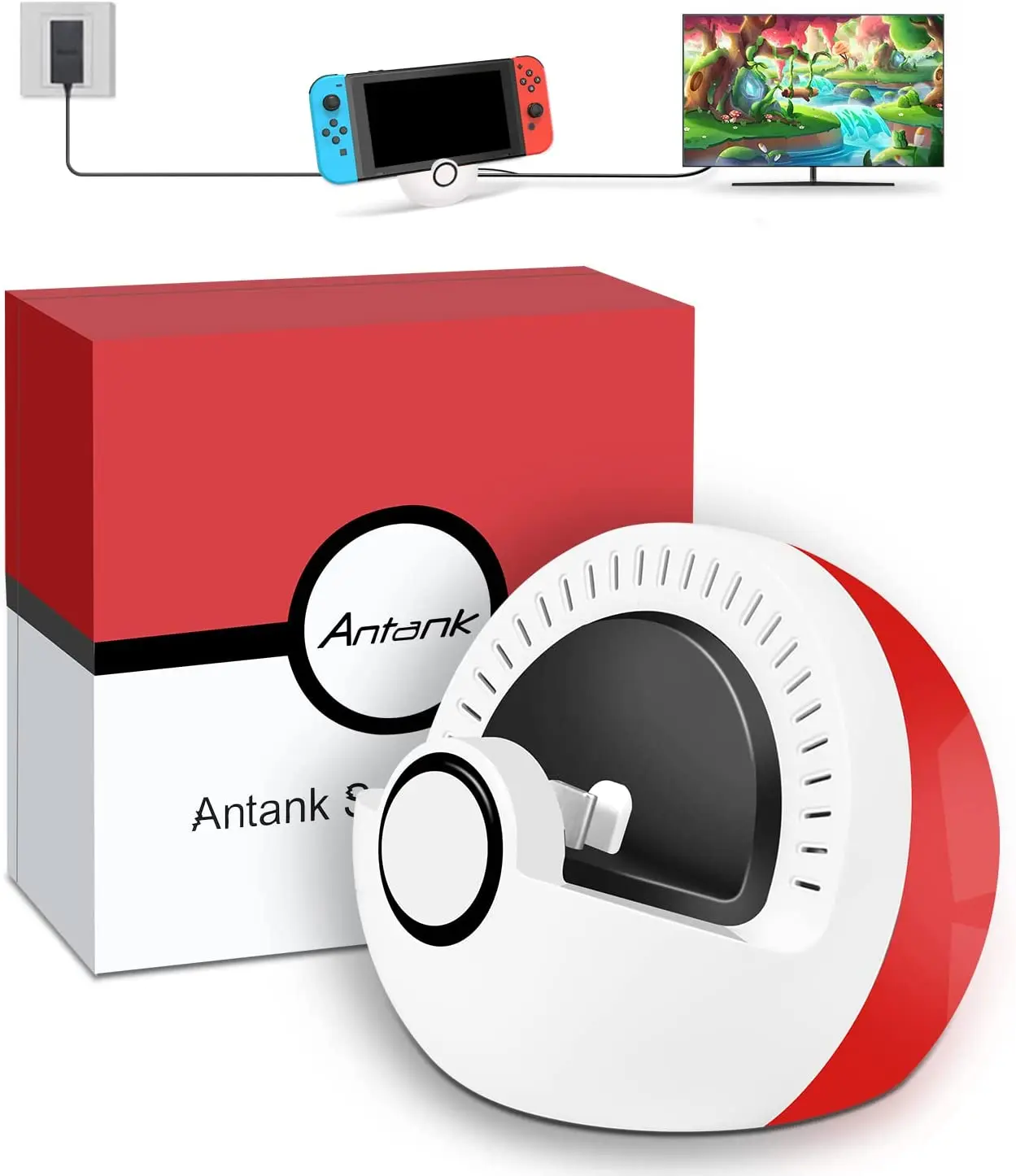 

Charging Dock For Nintendo Switch with 4K HDMI Output /2 USB 3.0 Port/Type C Port Support Connect To TV