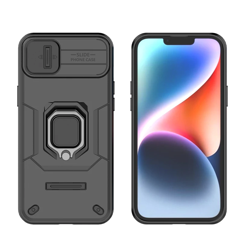 Per Funda Iphone 15 Plus Custodia Slider Obiettivo Della Fotocamera Custodie Per Telefono Iphone 15 Plus 13 14 15 Pro Max Antiurto Armatura Tpu Cover 