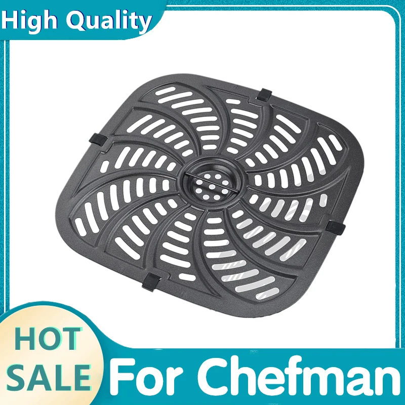 For Chefman RJ38-SQSS-8T-D 8QT Air Fryer Replacement Grill Pan Air Fryer Accessories Nonstick Removable Grill Pan