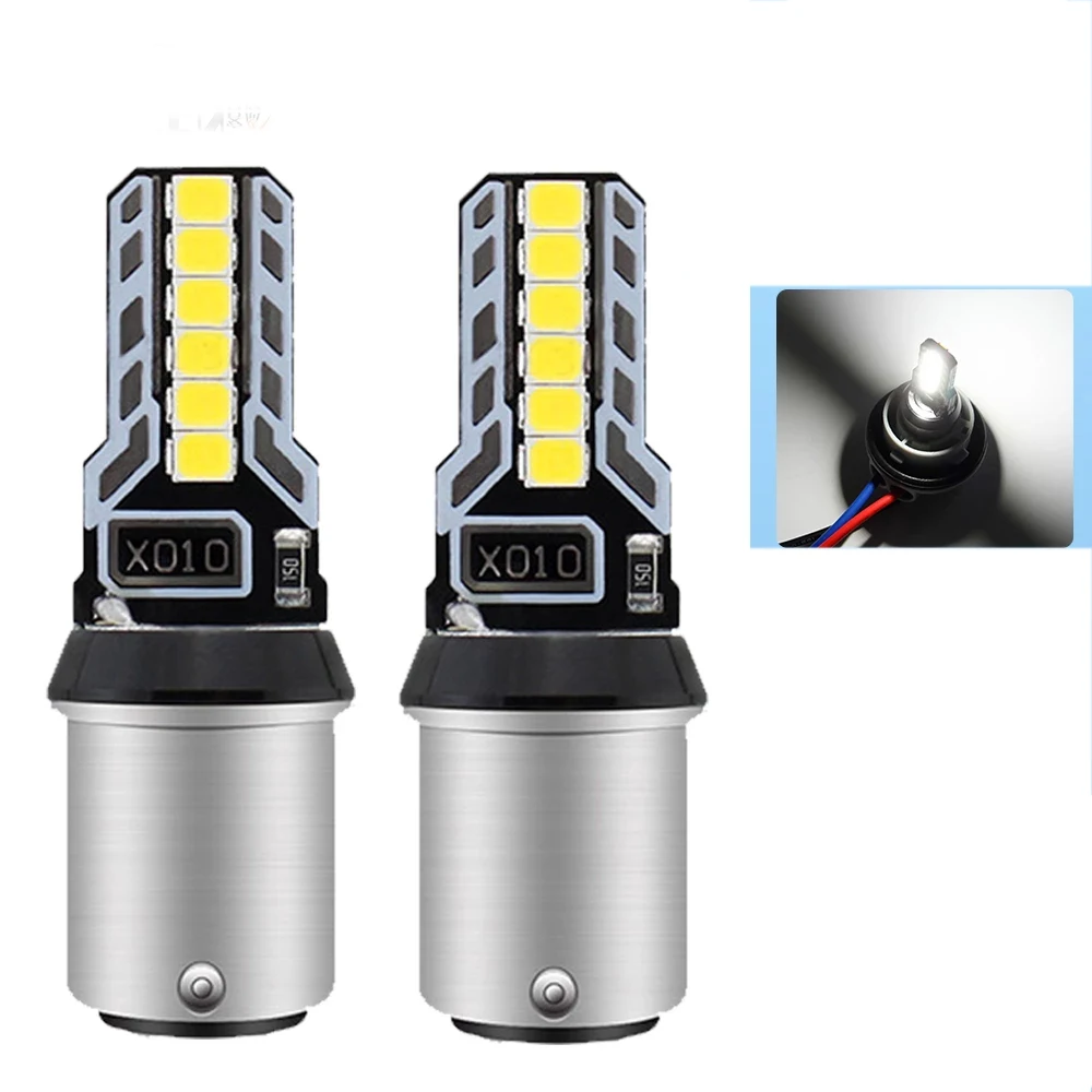 2pcs Car Canbus 1157 12SMD LED Lights 12V Strobe Flashers Turn Signal