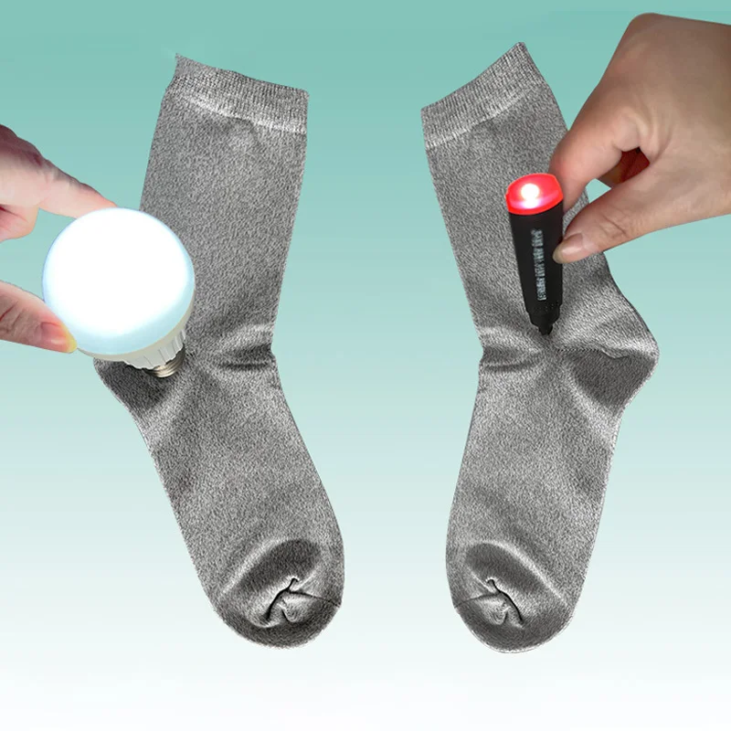 Silver Fiber Anti-radiation Socks Unisex Health Protection Sock Conductive Anti-static EMF Anti Electromagnetic Radiation Socks