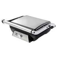 Stainless Steel Indoor Grill, Panini Press XL Automatic Cooking 2000 Watts Smokeless, Removable Plates, Steak Maker 2