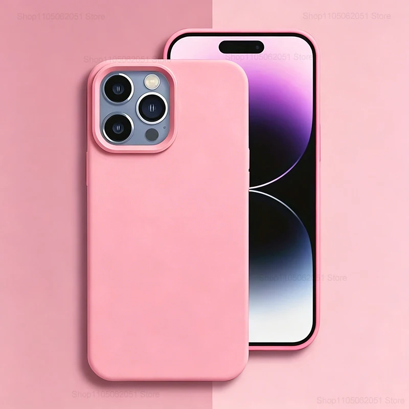 Premium Silicone Protective Case - Durable Solid Color Cover with Fall & Collision Protection
