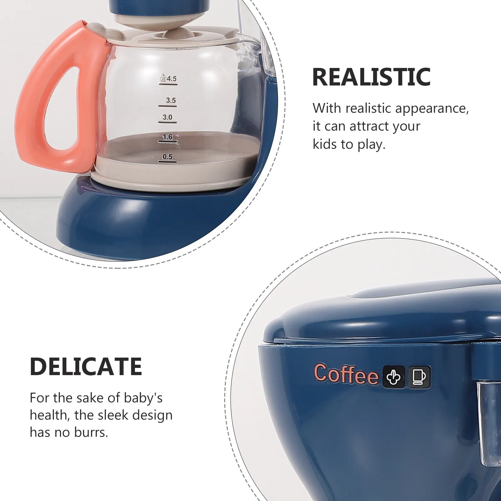 Kids Kitchen Appliances Toys Juice Machines Coffee Machines Pretend Toys Simulate Toasters Early Childhood Education Kids Gift