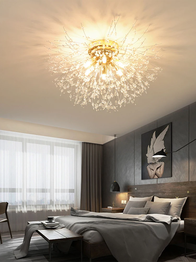 IRALAN Modern Light Luxury Crystal LED Ceiling Lamp Image 3