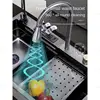 Garbage Can Honeycomb Waterfall Sink Kitchen Stainless Steel Topmount Sink Large Single Slot Wash Basin With Waterfall Faucet 4