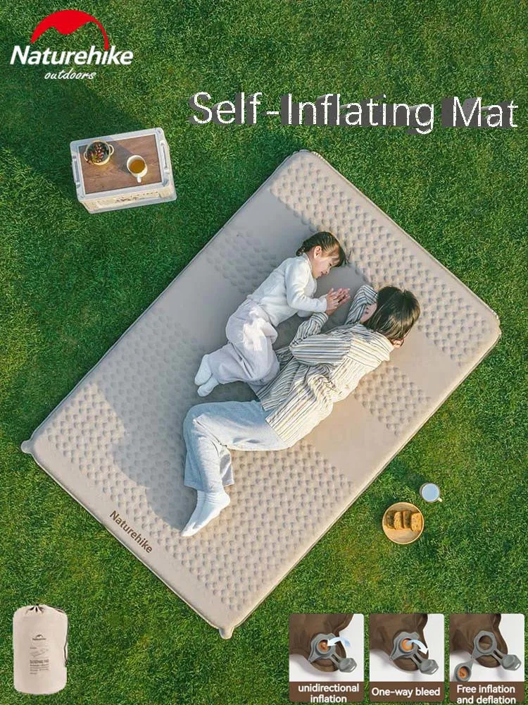 

Naturehike Inflatable Mattress Camping Mat C6 Ultralight Portable Self-inflating Mats Outdoor Sleeping Pad Air Bed 1-2 Person