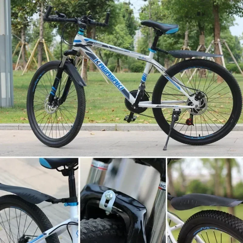 2PCS Mountain Bicycle Road Bike Fender Front Rear Mudguard Quick Release Road Cycling Mountain MTB Fender For 20 24 26 Inch Bike bicycle fender