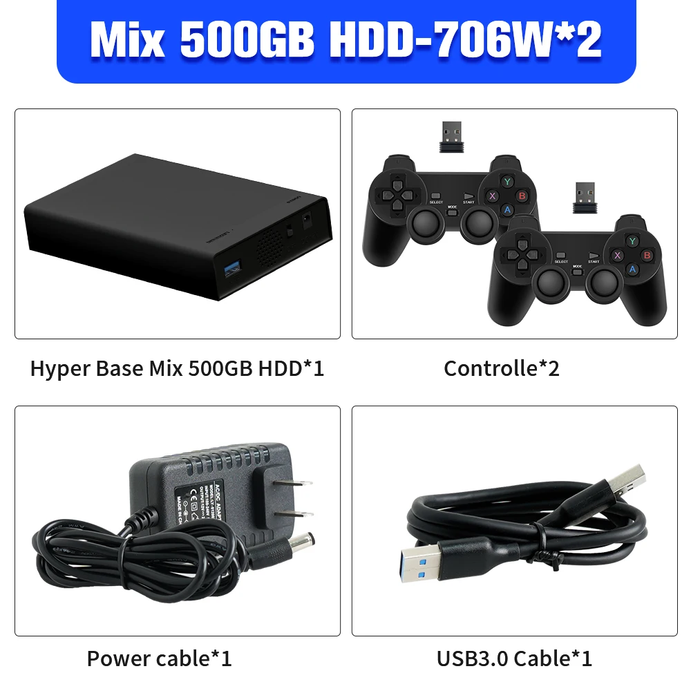 Retro Gaming 500GB Console Hard Drive - Preloaded With 40+ PC Games ...