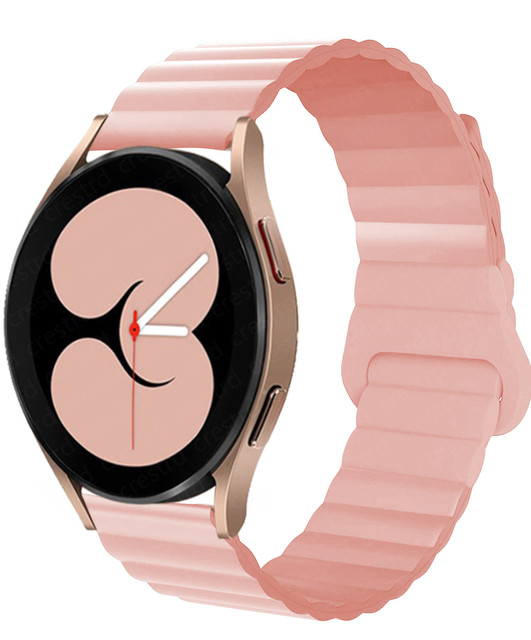22mm Band for samsung galaxy watch 4/classic 46mm 42mm/active 2/3 Magnetic Silicone bracelet Huawei watch gt 2/3/Pro strap