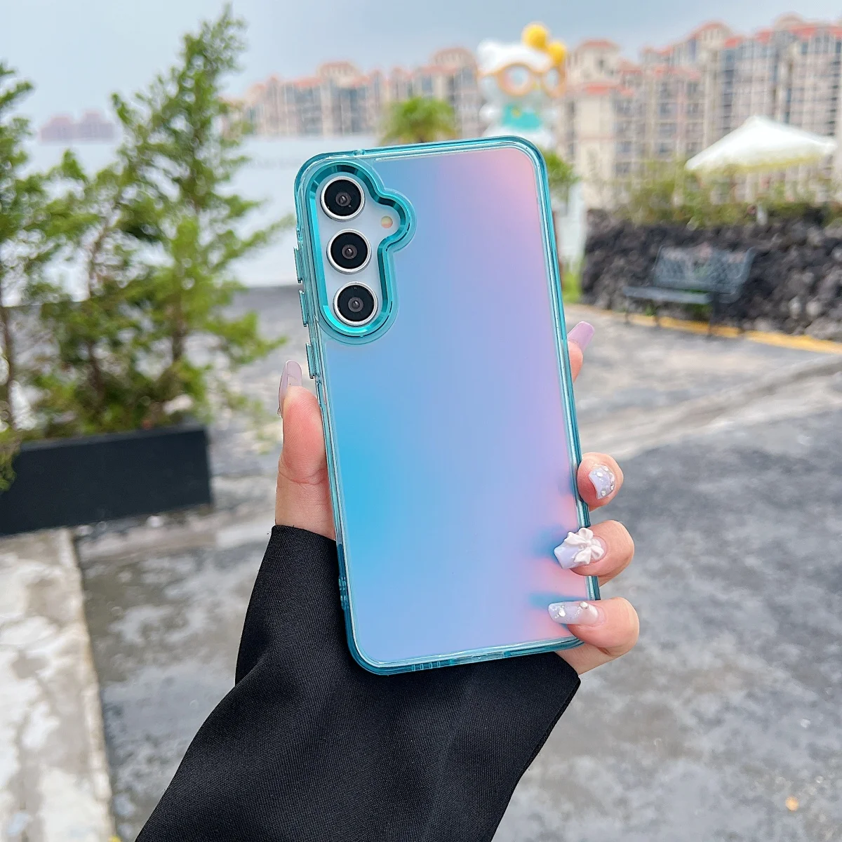 Luxury Gradient Laser Aurora Phone Case