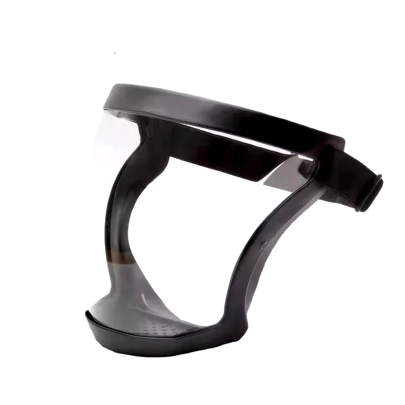 Enhanced Transparent Full-Face Protection Mask with Adjustable Buckle - Reusable, Heat-Resistant Safety Shield