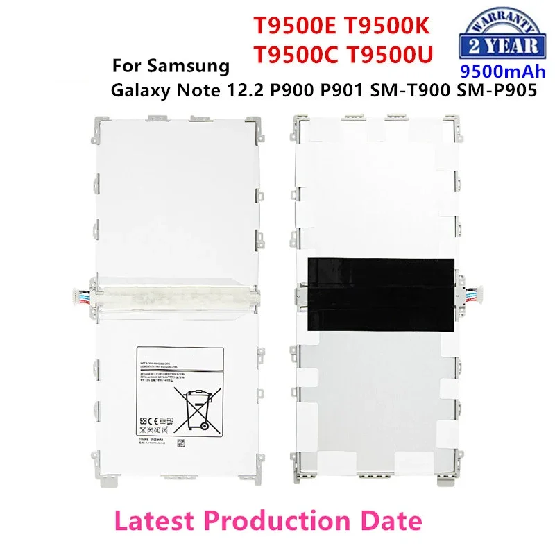 Nuovissimo Tablet T9500E T9500K T9500C T9500U Batteria 9500Mah Per Samsung Galaxy Note 12.2 P900 P901 P905 T900 P900