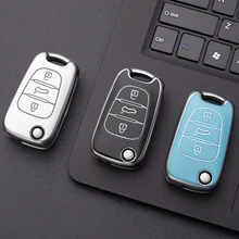 

TPU Car Key Case For Kia Sportage Rio 3 Soul Optima Ceed Pro K5K2 Pride For hyundai i20 i30 ix20 ix35 Elantra Accent Shell Cover