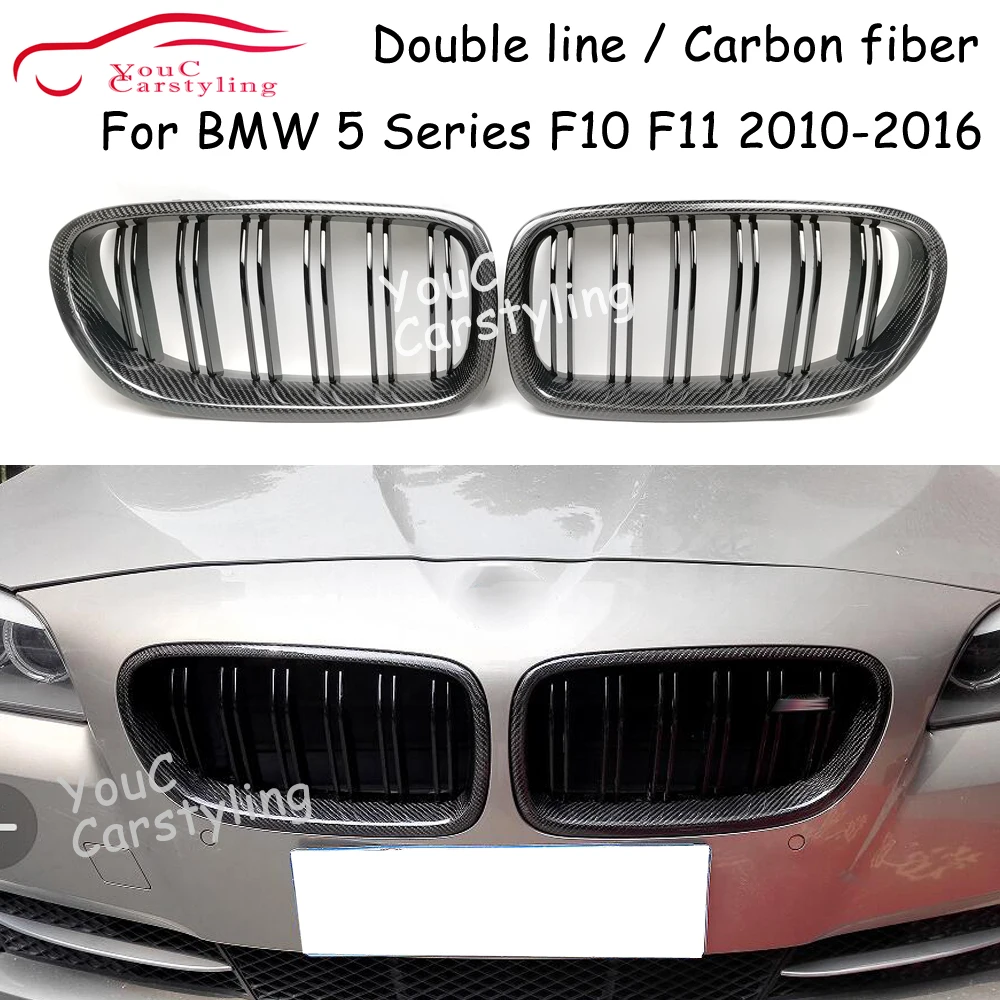 

Передняя решетка радиатора F10 из углеродного волокна для BMW F10 F11 5 Series 2010-2016 520i 528i 530i 535i