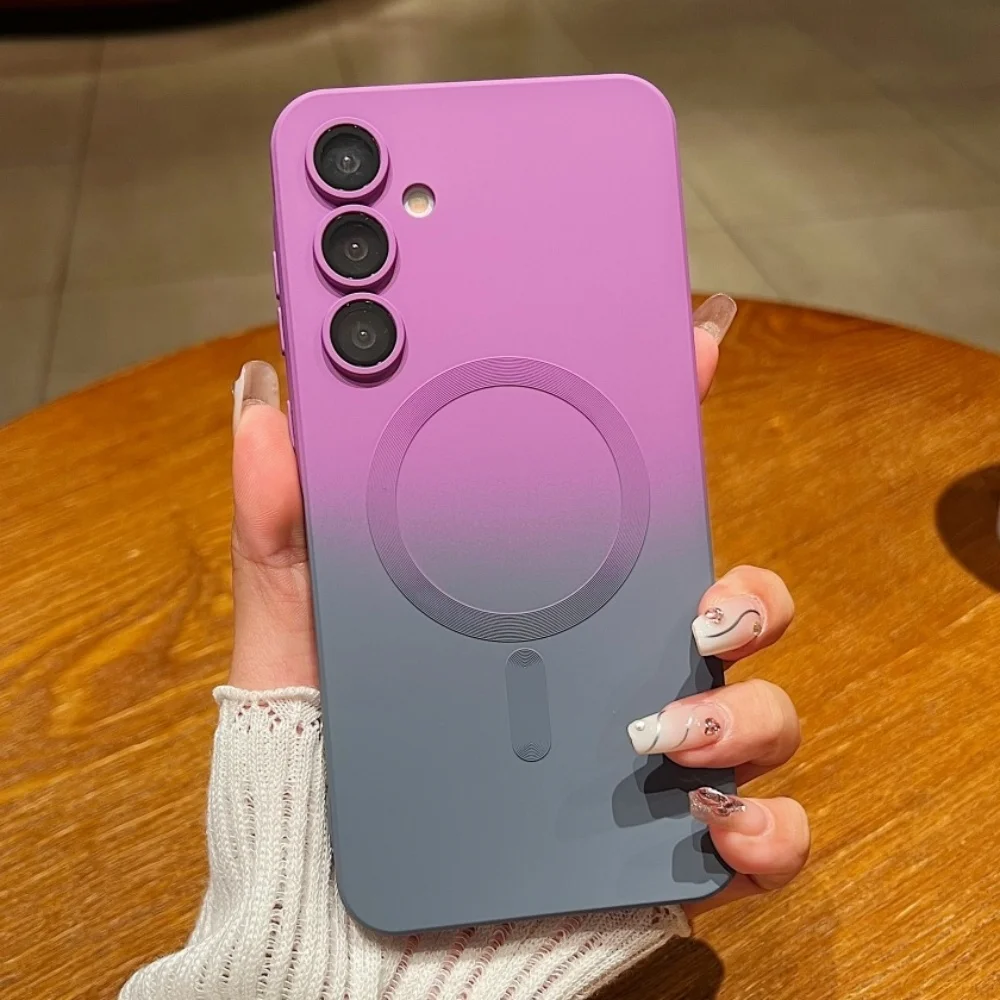 Gradient Soft Magnetic Phone Case with MagSafe-Compatible Cover