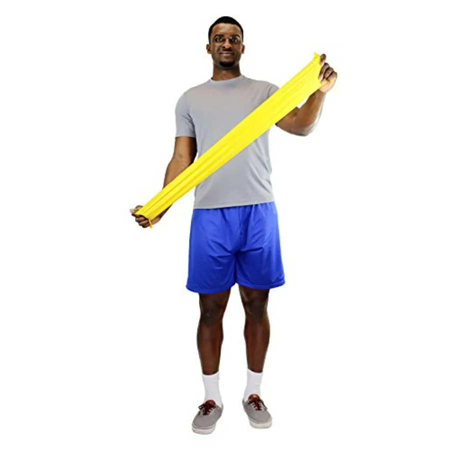 Low Powder Exercise Band, 50 yard roll, Yellow: X-Light