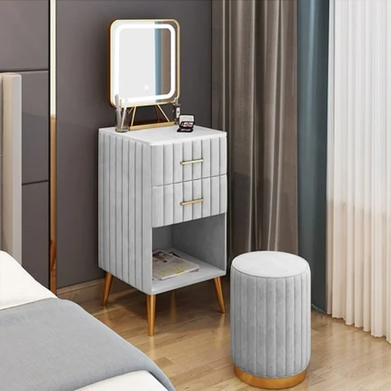 

Makeup Vanity Dressing Table Drawers Corner Mobile Storage Salon Dressing Table European Tocador Maquillaje Bedroom Furniture