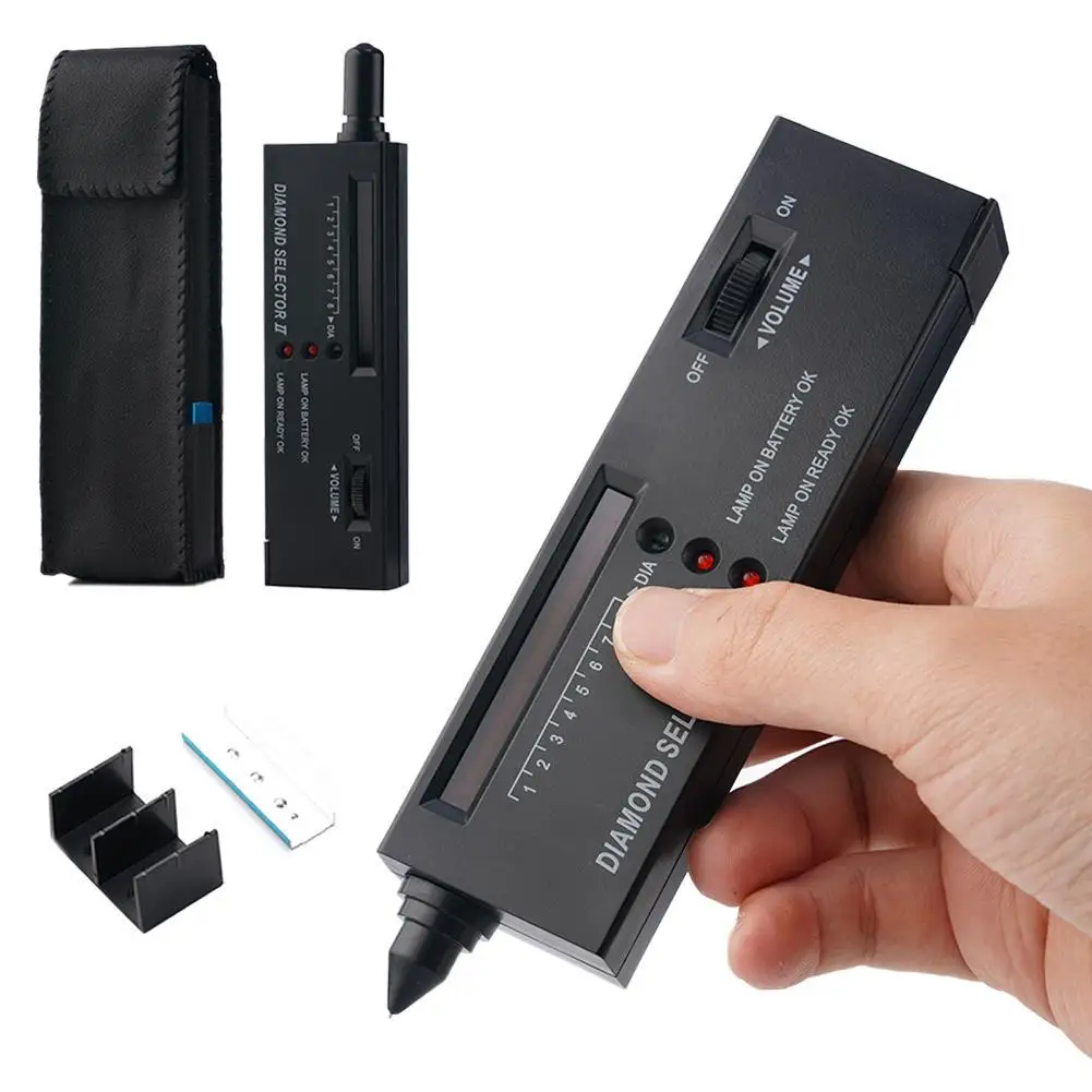 Professional High Accuracy Diamond Tester Gem Selector Jewelry Watcher Tool LED Diamond Indicator Discriminator Test Pen