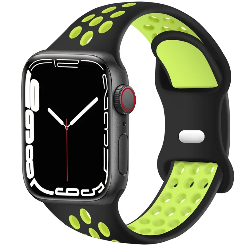 Premium Sport Silicone Strap for Apple Watch - Sleek and Comfortable Design