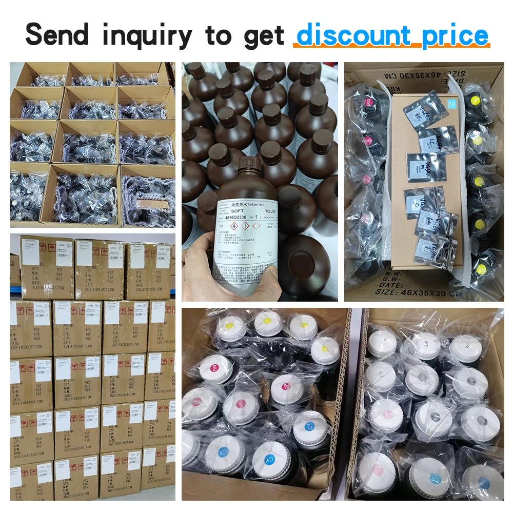 Winnerjet 1000ml LED UV Ink For Epson 1390 R1800 R1900 TX800 4800 7880 9880 DX5 DX7 UV Flatbed Printer Universal Curing Ink