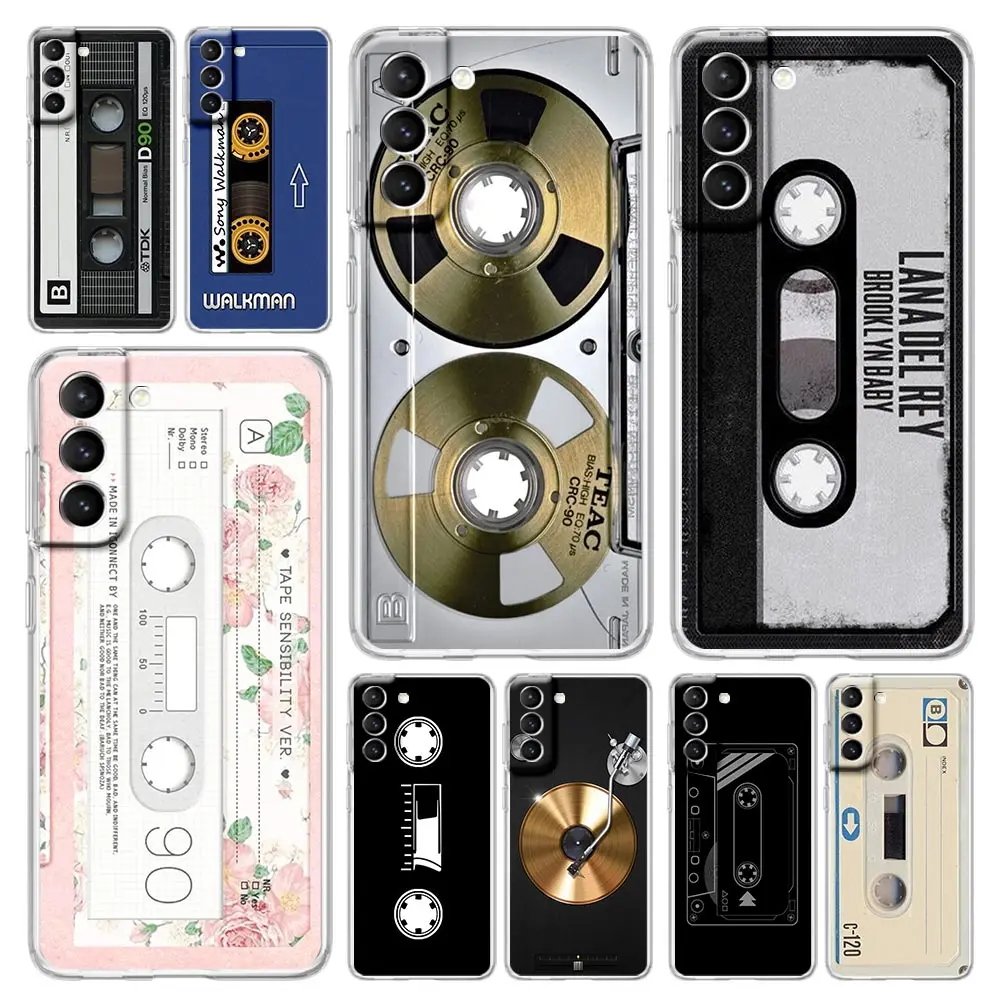 Retro Vintage Cassette Tape Clear Phone Case Cover