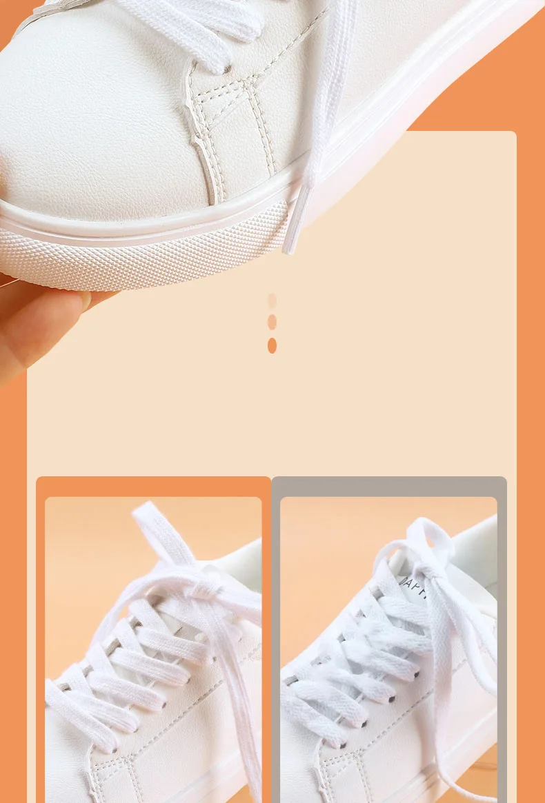 1 Paar flache Schnürsenkel für Turnschuhe klassische Leinwand Sports chuh Schnürsenkel Frauen Männer Schnürsenkel solide doppelte Baumwolle Schnürsenkel für af1 – Detail 6