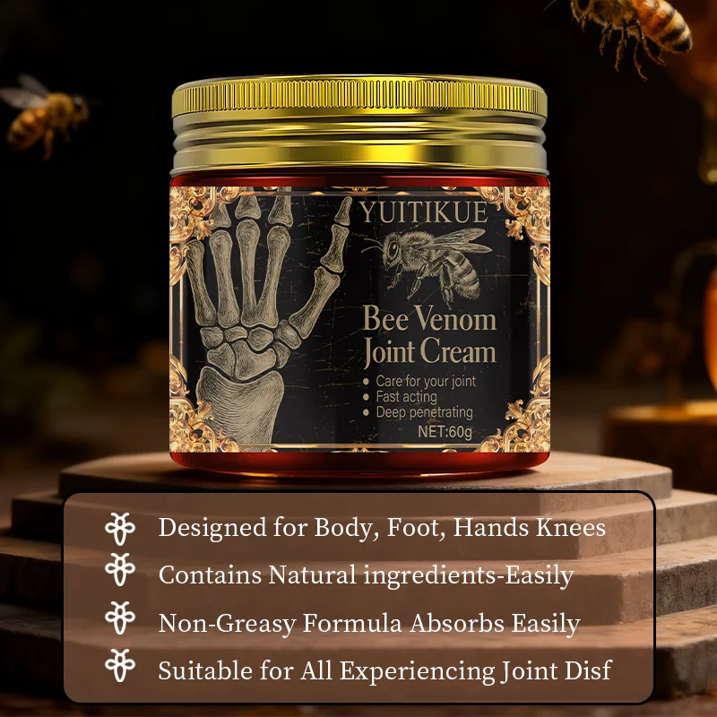YUITIKUE Bee Venom Joint Cream, cares for your joints with fast-acting relief, deep penetration, and joint protection