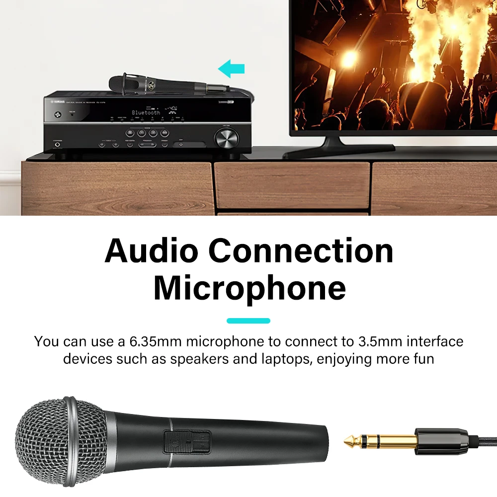 Premium Stereo Audio Cable, 3.5mm to 6.35mm, High-Fidelity Sound Transmission