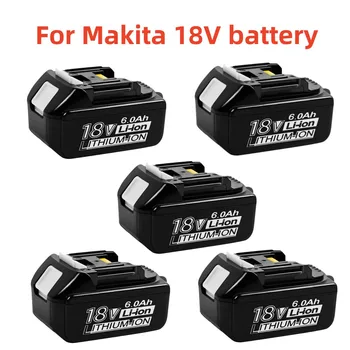 충전식 전동 공구 배터리, 마키타 18V 배터리, LED 리튬 이온 교체, LXT BL1830 BL1860 BL1850, 6000mAh