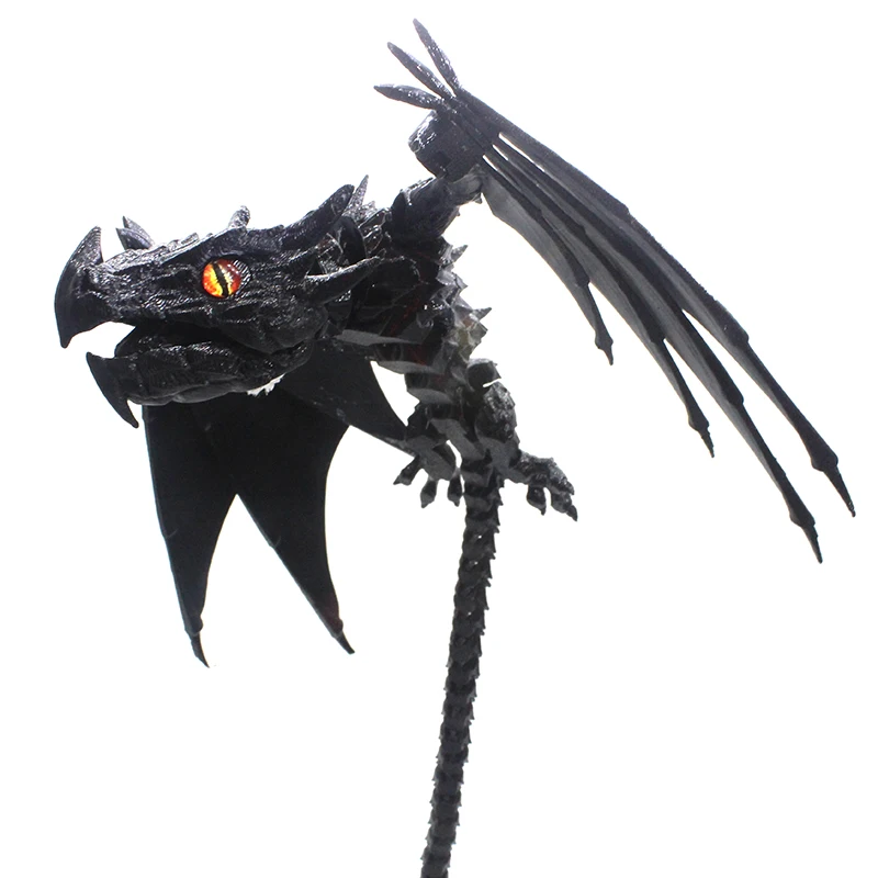 

3D Printed Dragon Joint Feathered Pterosaur Hand Office Model Landscape-Building Dinosaur Creative Toy Boy'S Birthday Gift