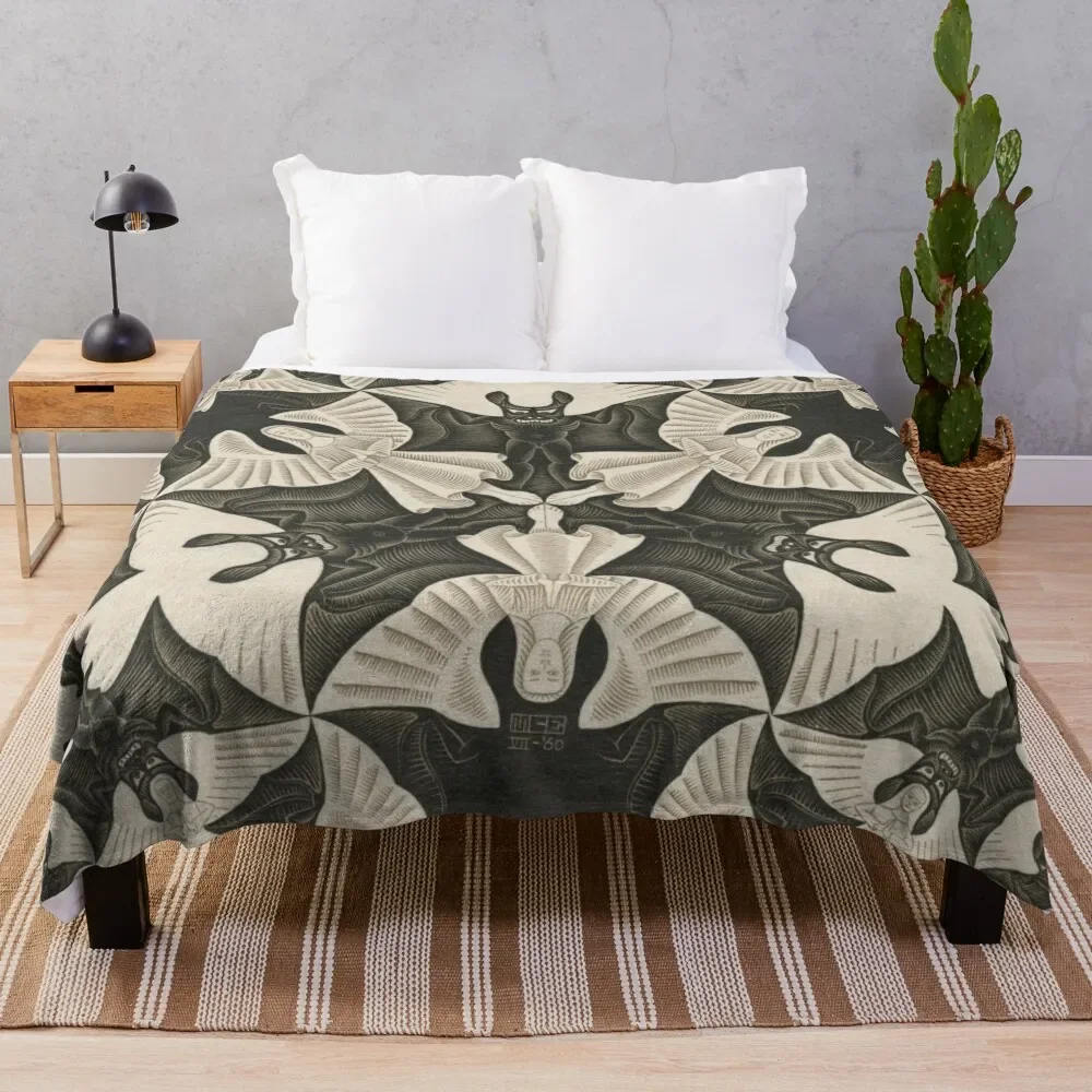 

Escher - Circle limit IV (heaven and hell) Throw Blanket Warm Sleeping Bag for babies Blankets