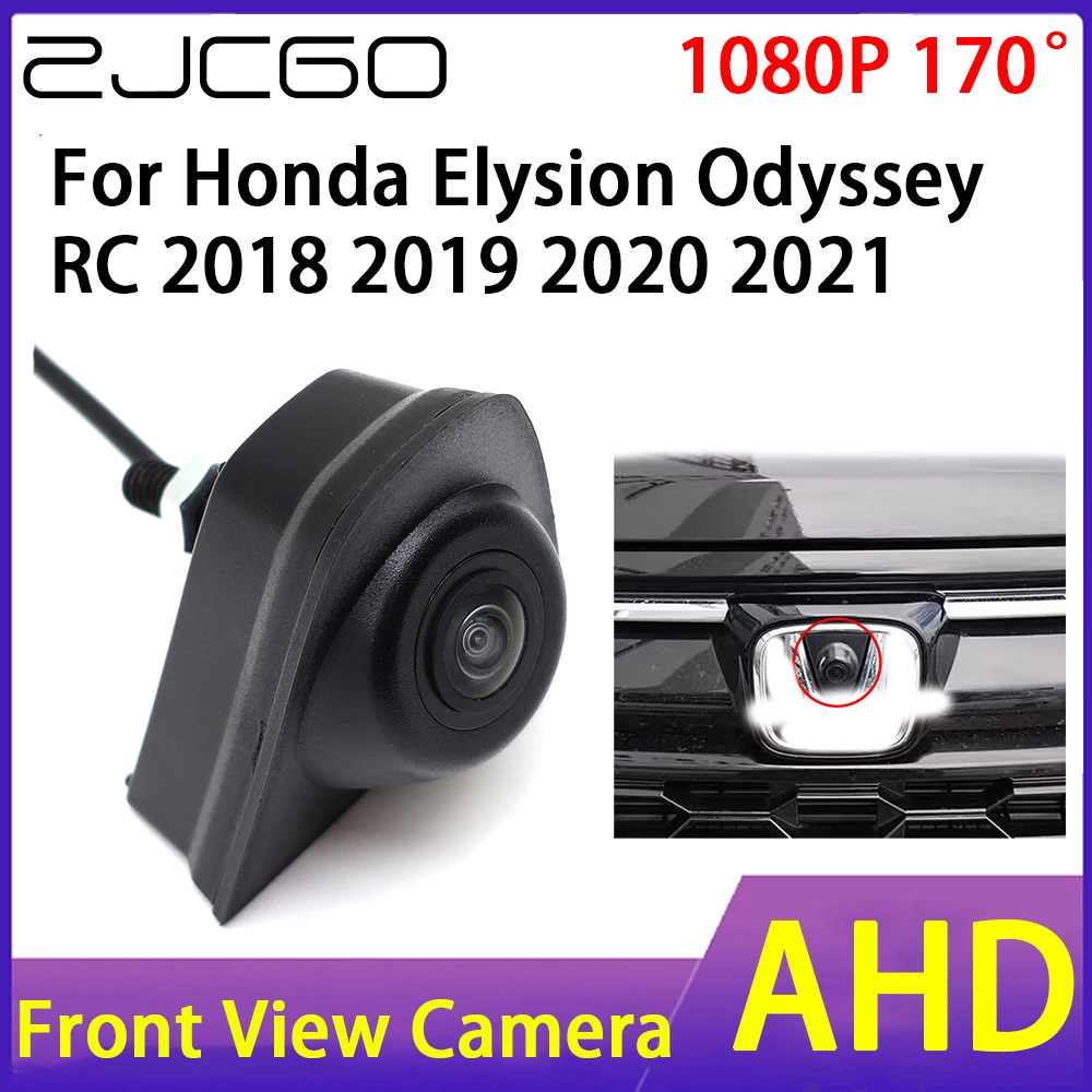 

ZJCGO Car Front View Camera AHD 1080P Waterproof Night Vision CCD for Honda Elysion Odyssey RC 2018 2019 2020 2021