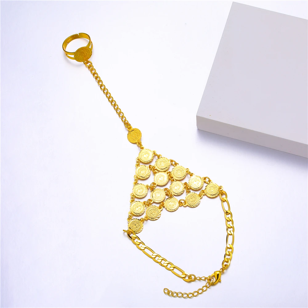Ethlyn Coins Bracelet for Women Islam Muslim Arab Coin Money Sign Gold Color Middle Eastern Jewelry Bangle Metal Coin B017 bracelet jewelry