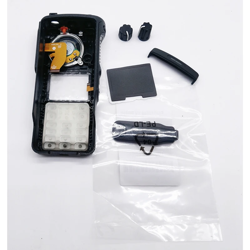 Front Panel Cover Repair Case Housing Kits for Motorola DGP8550 DP4800 DP4801 XPR7550 XPR7580 XIR P8668 P8660 Two Way Radio flat cable ribbon side flex cord keypad board connector for motorola xir p8668 p8660 dp4800 4801 dgp8550 5550 xpr7580 7550 radio