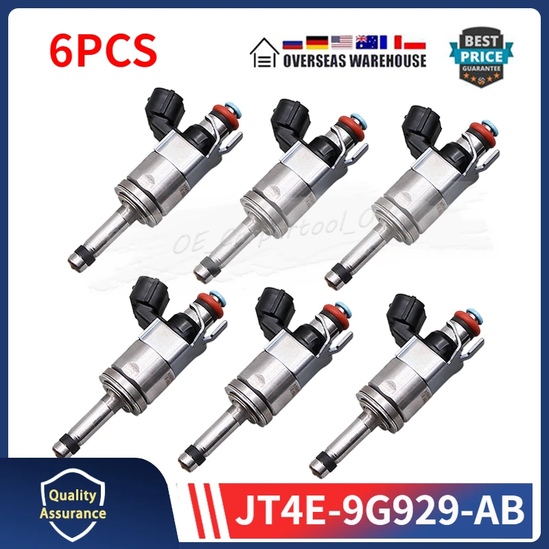 

Set Of 6 Fuel Injectors JT4E-9G929-AB For 2018-2019 Ford F-150 2.7L JT4E9G929AB JT4Z-9F593-C