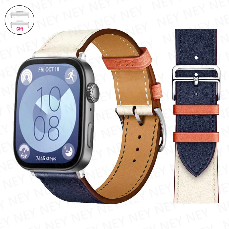 Premium Leather Strap for Smart Watch - Replacement Sport Bracelet Wristband Accessories Belt